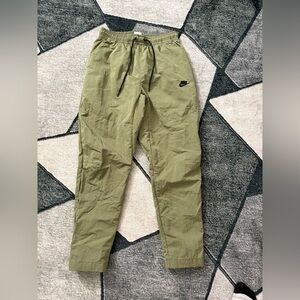 Nike Green and Black Joggers Sweatpants Size S